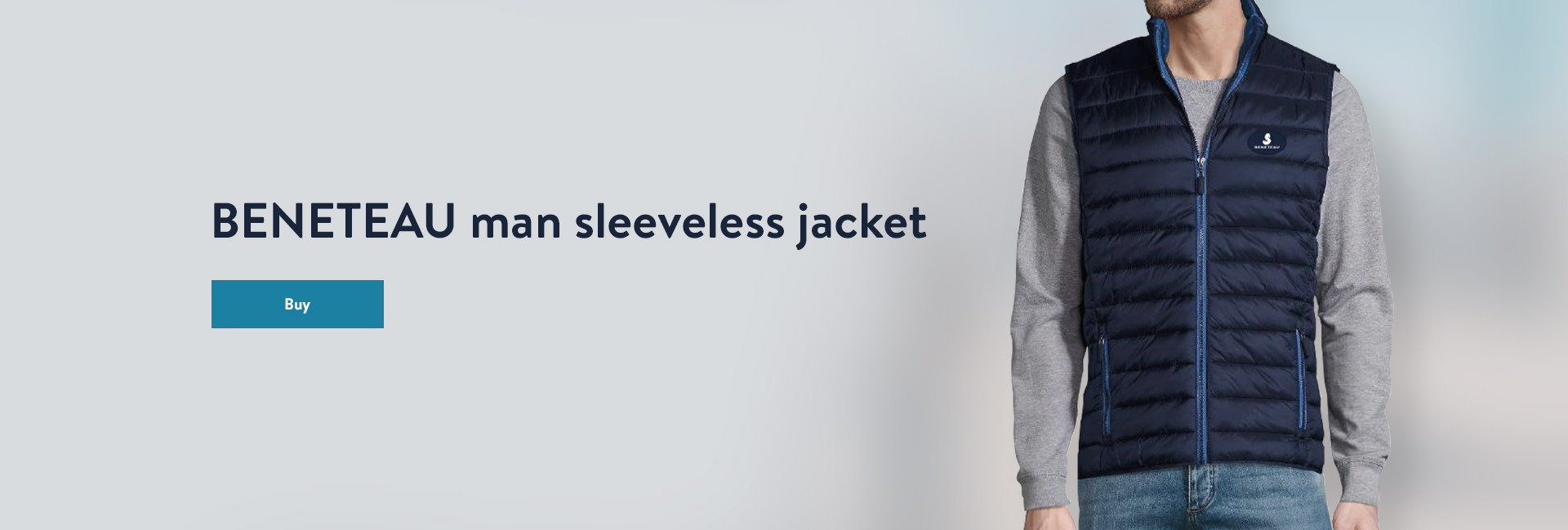 Man sleeveless jacket